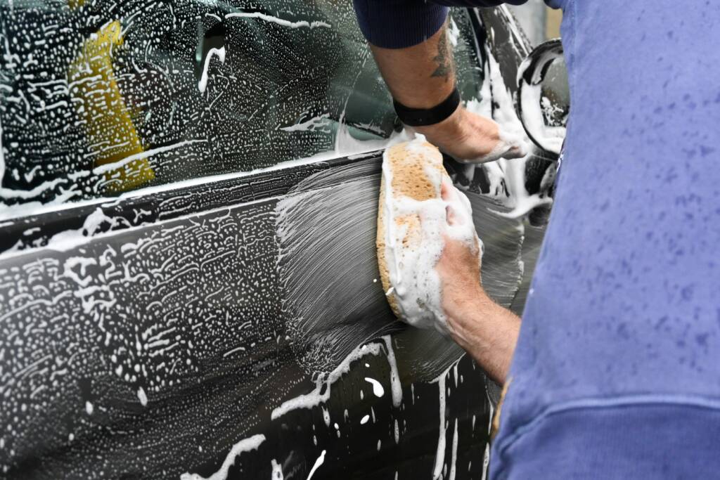 Majesty Car Detailing team performing interior deep cleaning in Vaughan